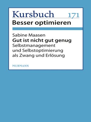 cover image of Gut ist nicht gut genug